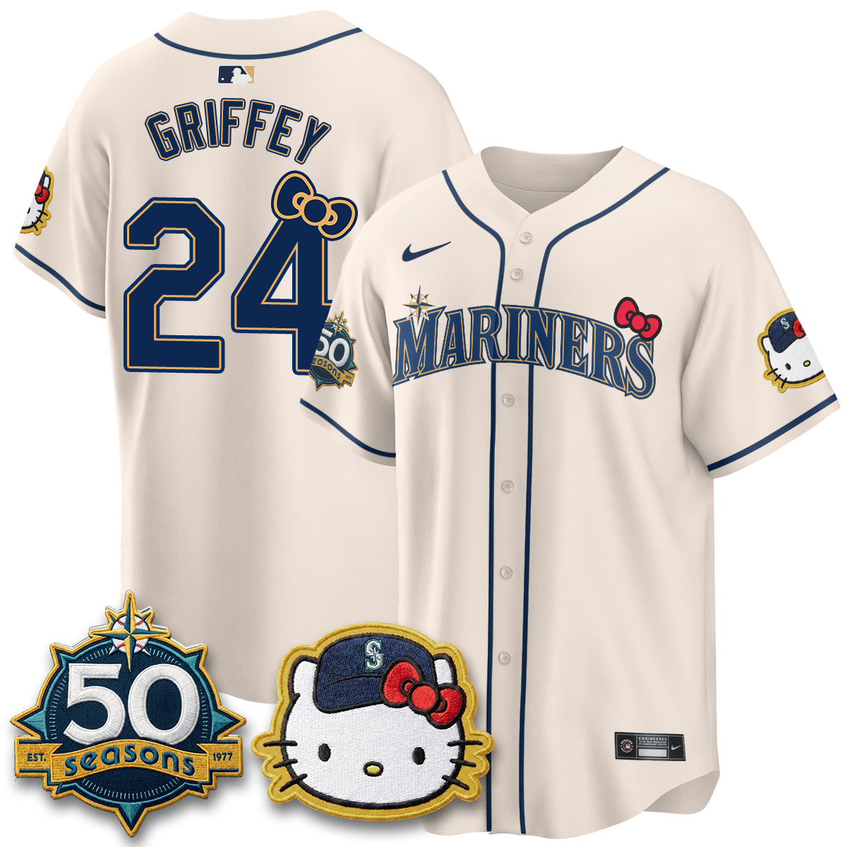 Seattle Mariners x Meow KT Night Limited Jersey - All Stitched