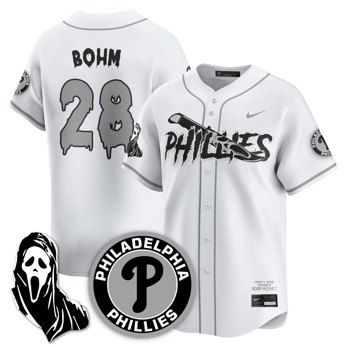 PHI "Scream Ghostface" Men Jersey - Stitched