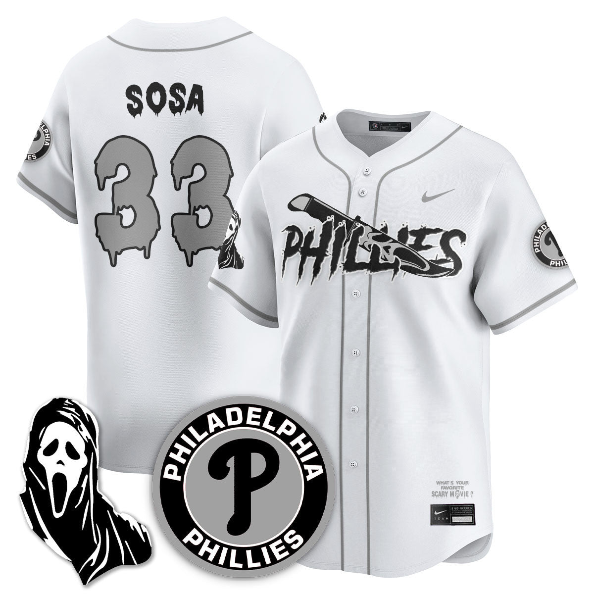 PHI "Scream Ghostface" Men Jersey - Stitched