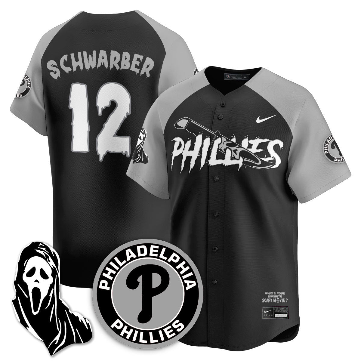 PHI "Scream Ghostface" Men Jersey - Stitched