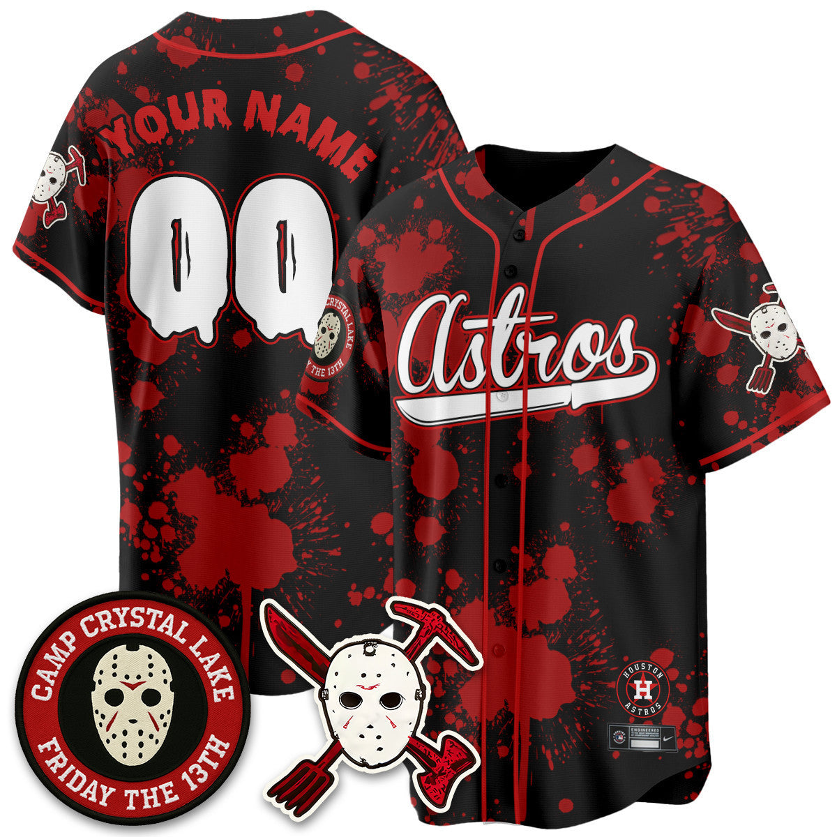 HOU "Friday the 13th" Jersey - All Stitched