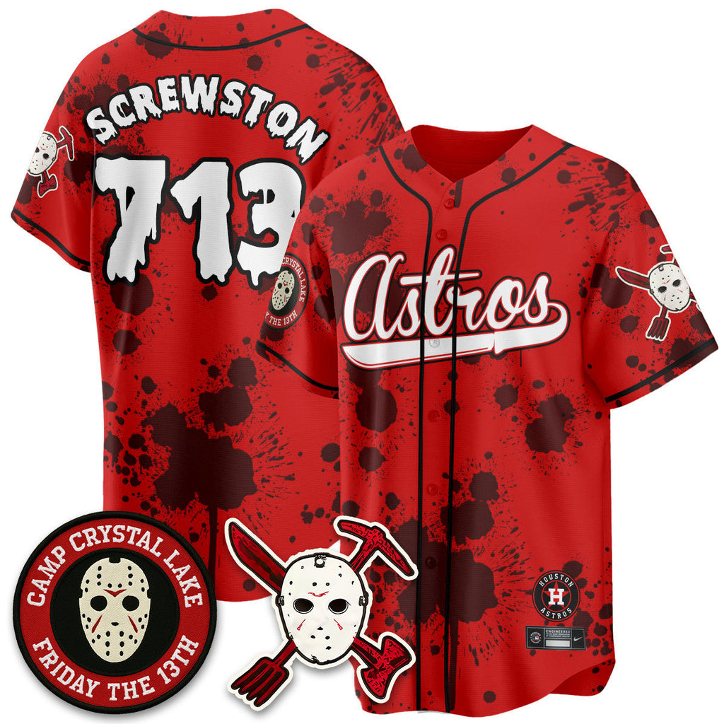 HOU "Friday the 13th" Jersey - All Stitched