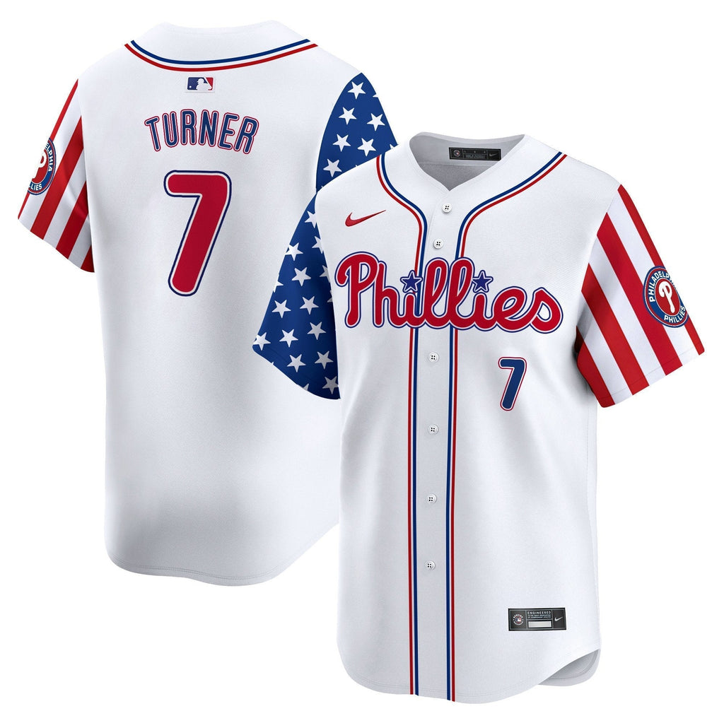 Phillies 2025 Independence Day Vapor Premier Limited Jersey - All Stitched