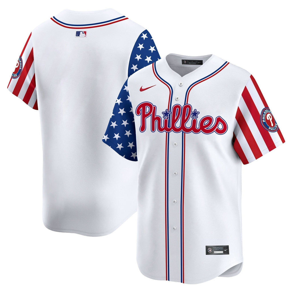 Phillies 2025 Independence Day Vapor Premier Limited Jersey - All Stitched