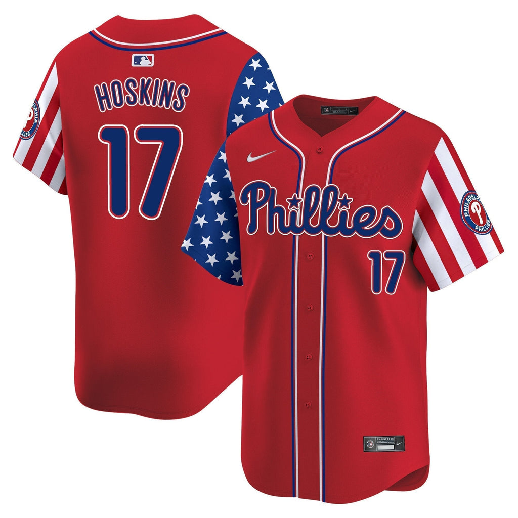Phillies 2025 Independence Day Vapor Premier Limited Jersey - All Stitched