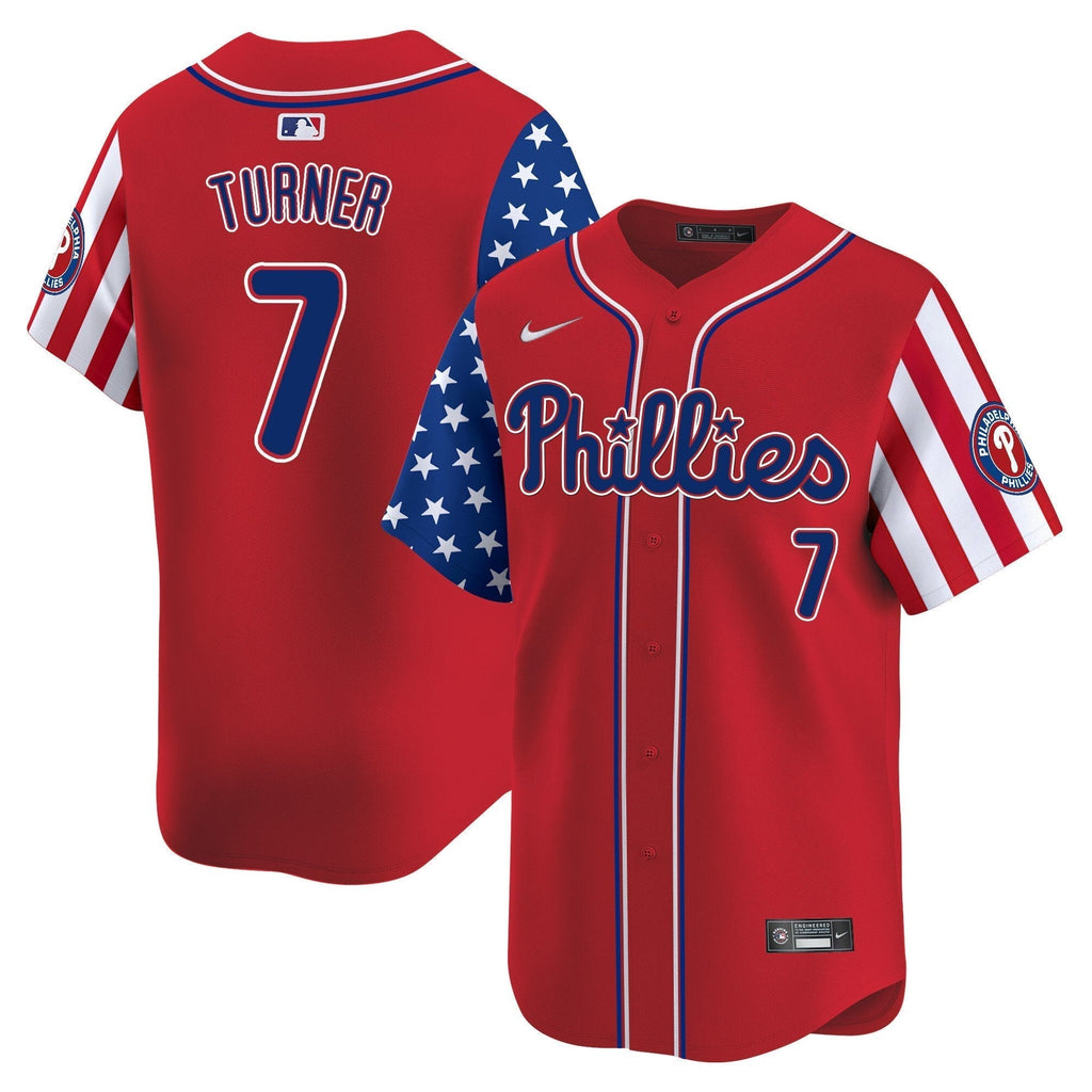 Phillies 2025 Independence Day Vapor Premier Limited Jersey - All Stitched