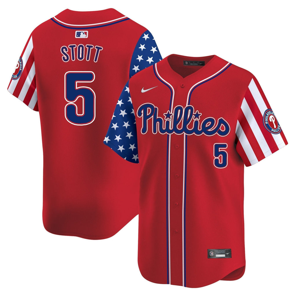 Phillies 2025 Independence Day Vapor Premier Limited Jersey - All Stitched