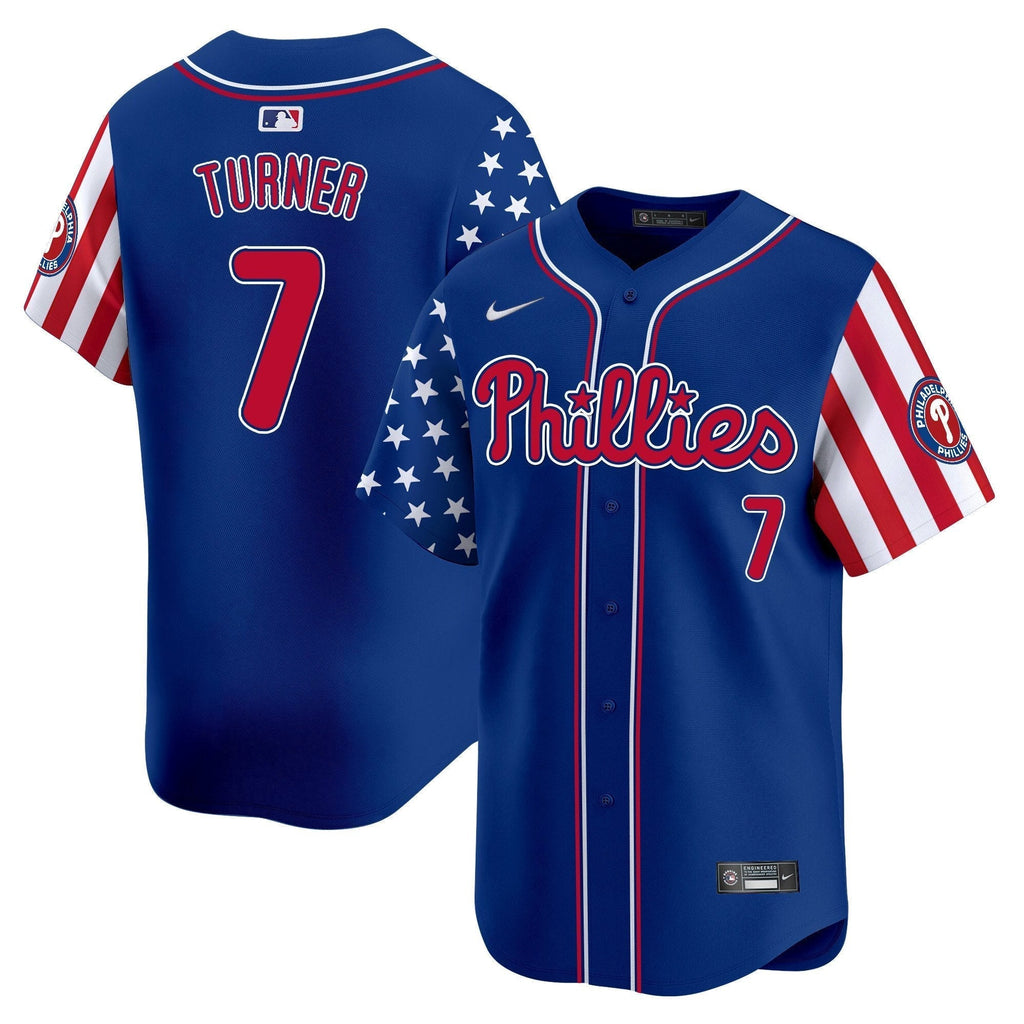Phillies 2025 Independence Day Vapor Premier Limited Jersey - All Stitched