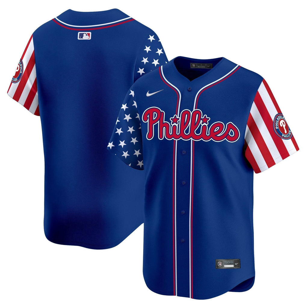 Phillies 2025 Independence Day Vapor Premier Limited Jersey - All Stitched