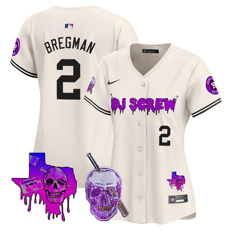 Women's Astros DJ Screw Vapor Premier Limited Jersey - All Stitched
