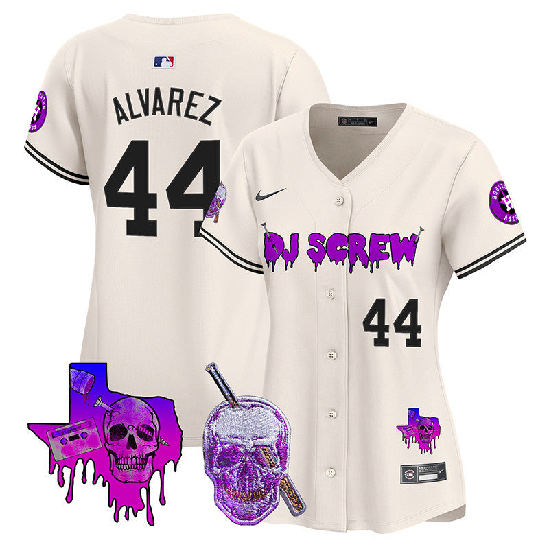 Women's Astros DJ Screw Vapor Premier Limited Jersey - All Stitched