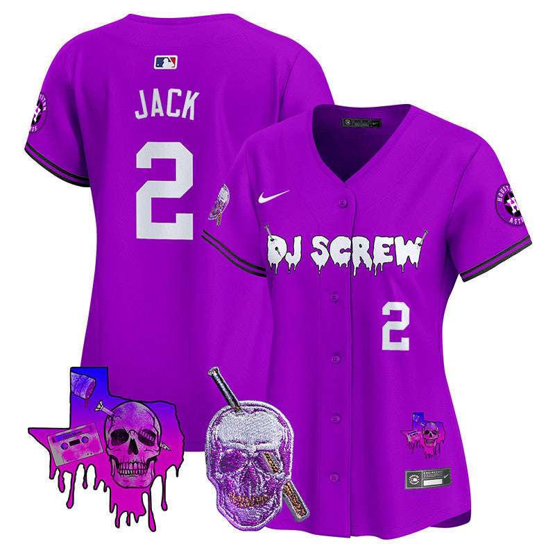 Women's Astros DJ Screw Vapor Premier Limited Jersey - All Stitched