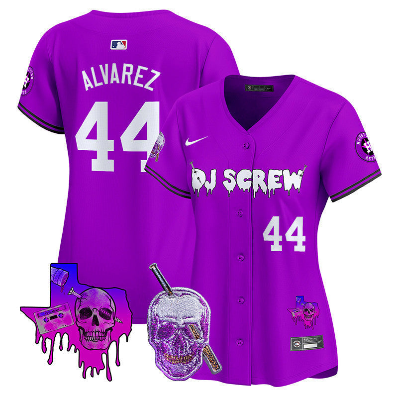 Women's Astros DJ Screw Vapor Premier Limited Jersey - All Stitched