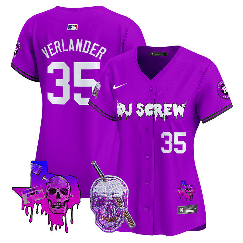 Women's Astros DJ Screw Vapor Premier Limited Jersey - All Stitched