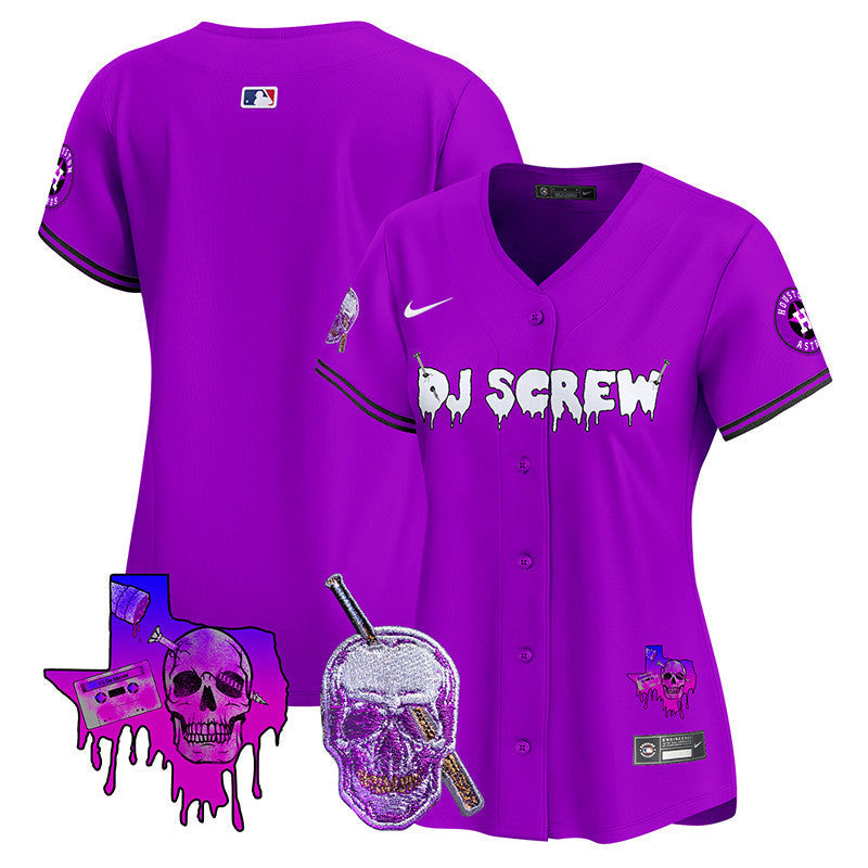 Women's Astros DJ Screw Vapor Premier Limited Jersey - All Stitched