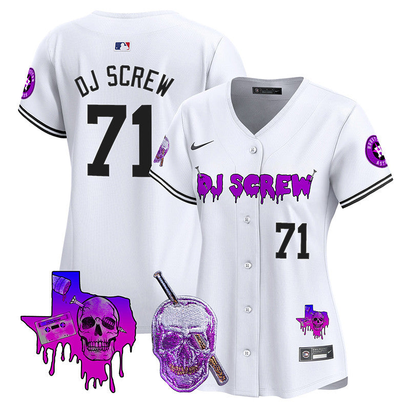 Women's Astros DJ Screw Vapor Premier Limited Jersey - All Stitched