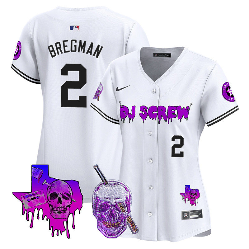 Women's Astros DJ Screw Vapor Premier Limited Jersey - All Stitched