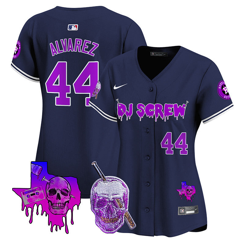 Women's Astros DJ Screw Vapor Premier Limited Jersey - All Stitched