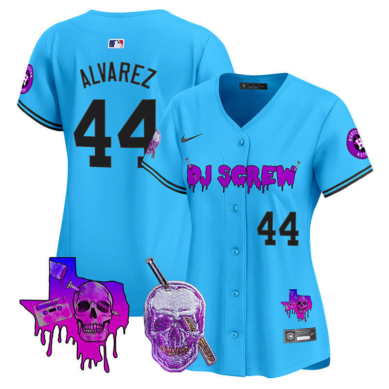 Women's Astros DJ Screw Vapor Premier Limited Jersey - All Stitched