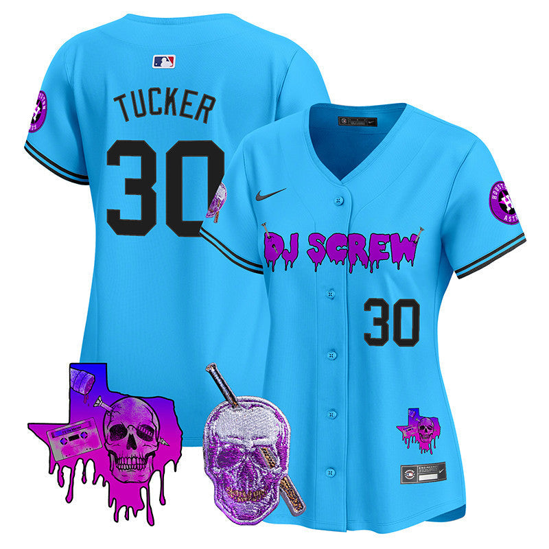 Women's Astros DJ Screw Vapor Premier Limited Jersey - All Stitched