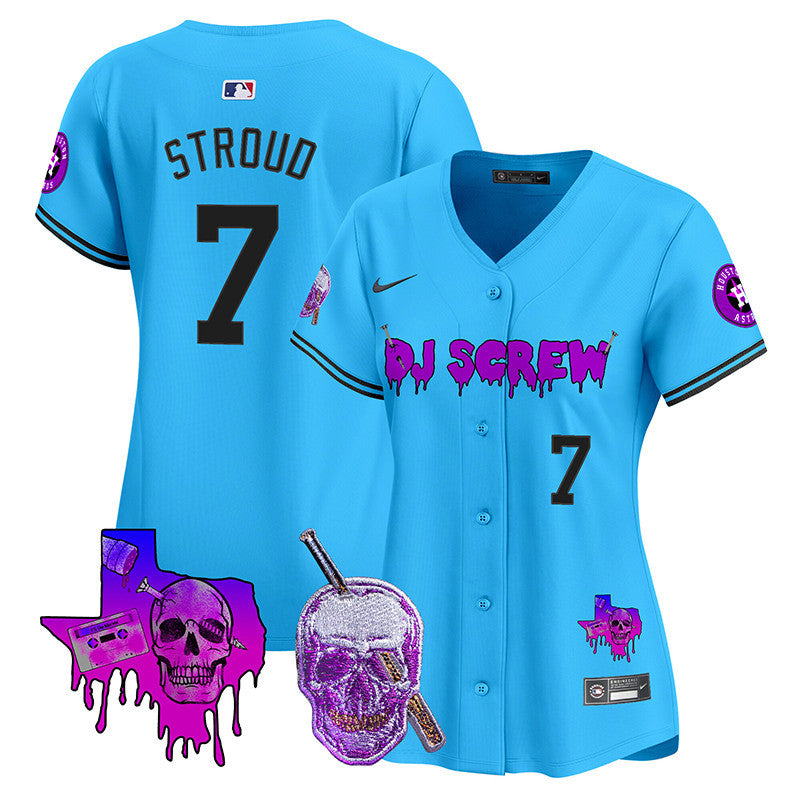 Women's Astros DJ Screw Vapor Premier Limited Jersey - All Stitched