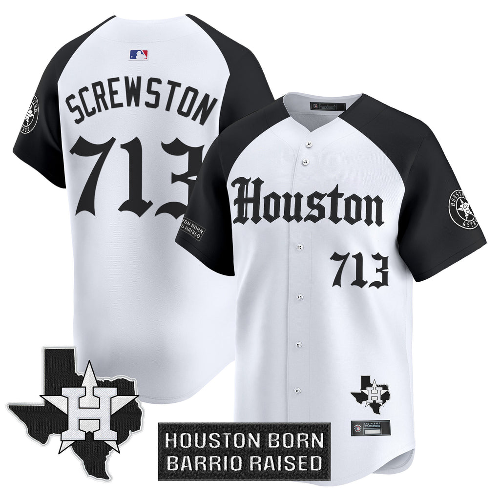 Men's Houston Astros 'Gothic Edition' Vapor Premier Limited Jersey V2 - All Stitched