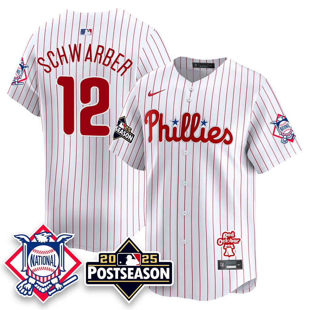 Youth's Philadelphia Phillies 2025 Postseason Jersey - All Stitched