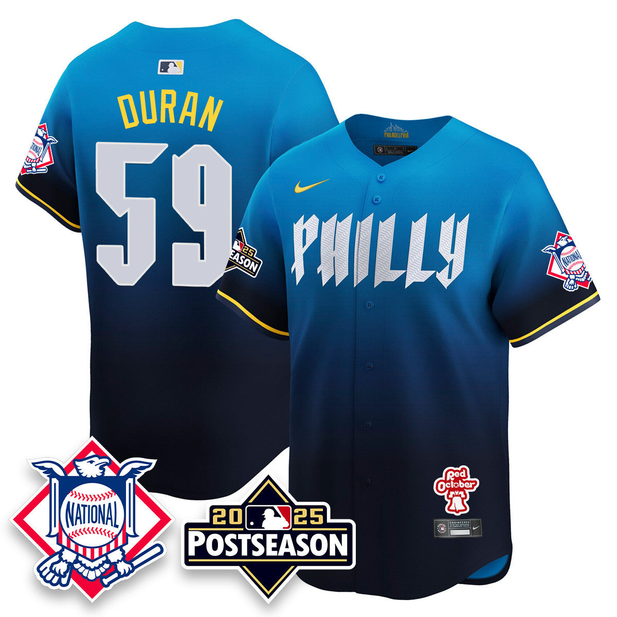 Women's Philadelphia Phillies 2025 Postseason Jersey - All Stitched
