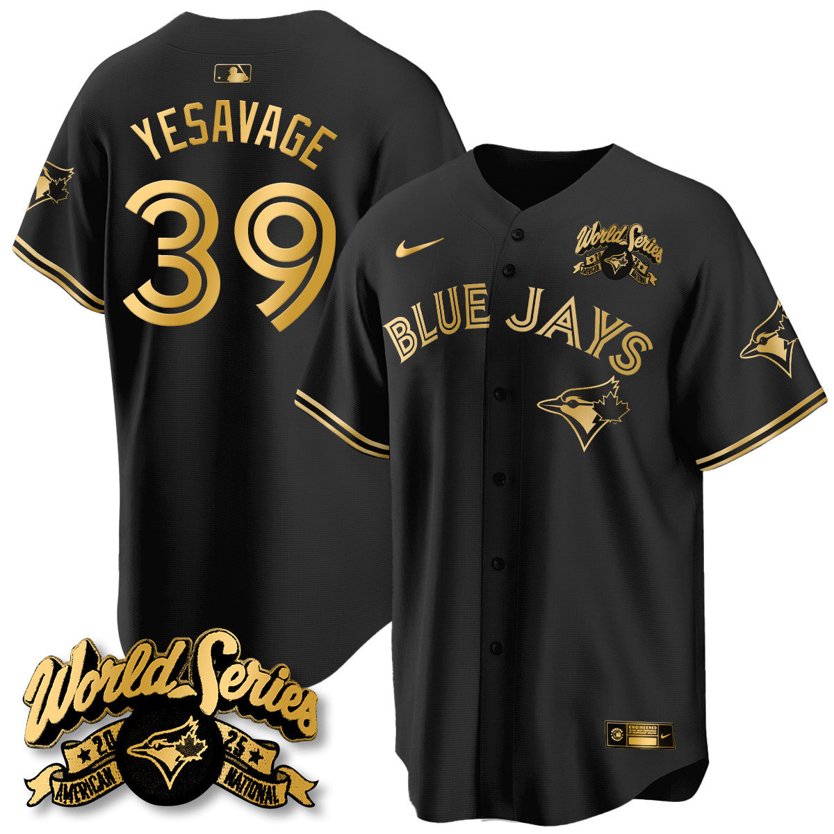 TOR 2025 American League Champions Jersey - All Stitched