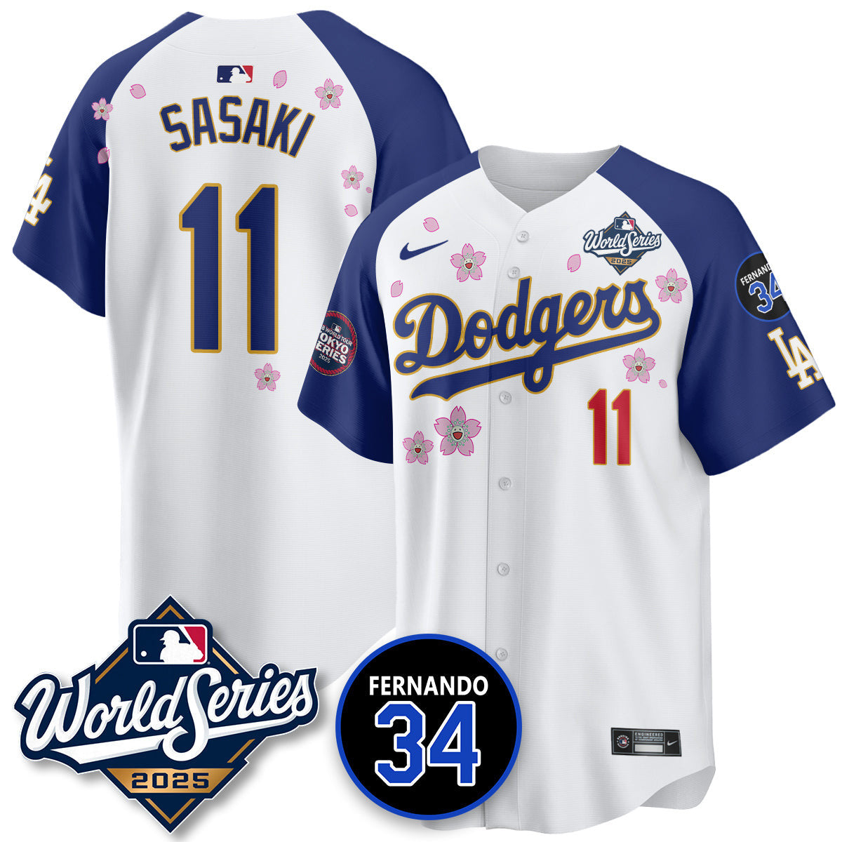 LAD Tokyo Series 2025 NL Champions Jersey - All Stitched