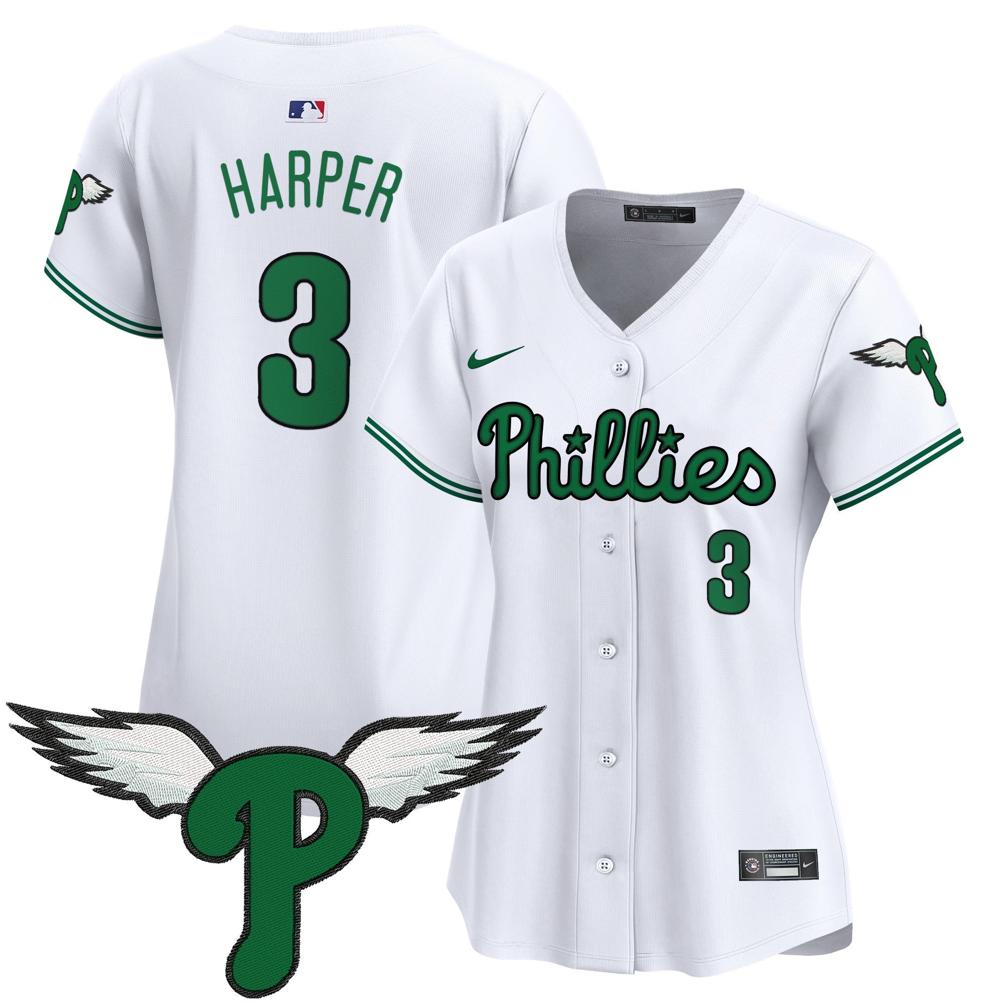 Women's Philadelphia Phillies 2025 Vapor Premier Limited Jersey - All Stitched